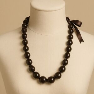 Brown Kukui Nut Lei Necklace from Hawaii